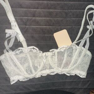 Agent Provocateur White Lace Balconette love Bra